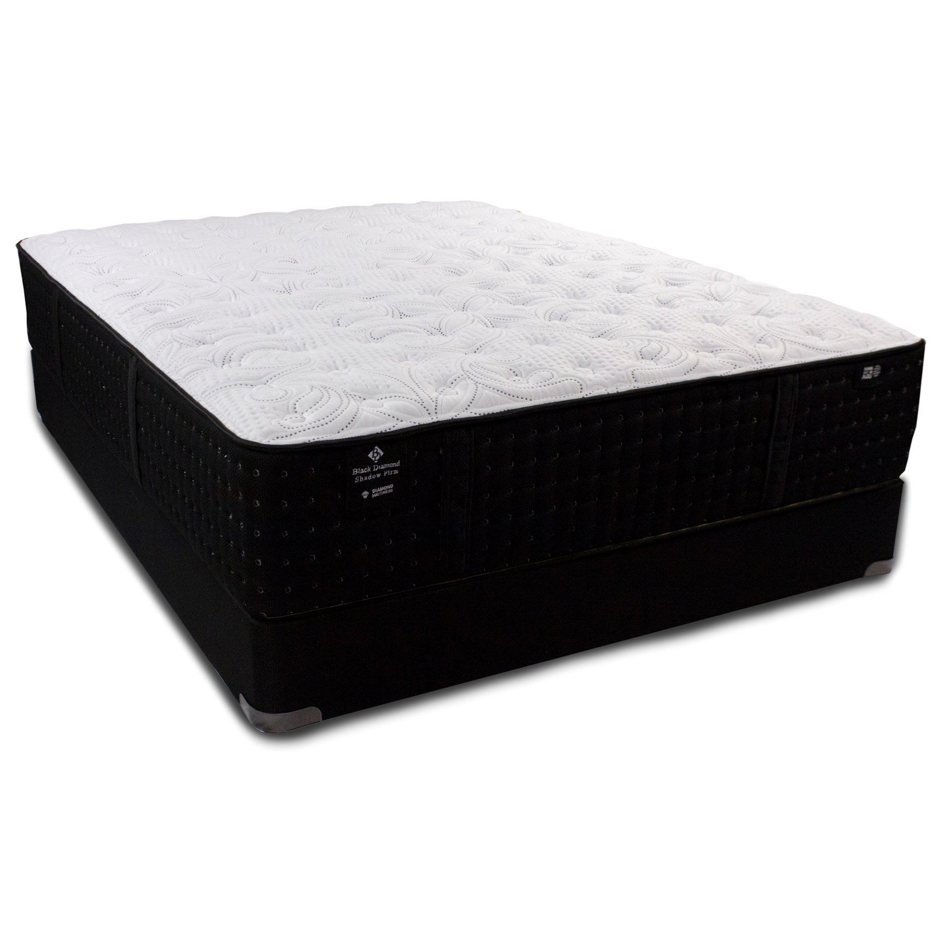 Diamond Mattress Shadow Firm Tight Top BDSHFMT+GBFoundationT Twin